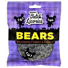 Gustaf's Dutch Licorice Sugared Bears Bag 5.29oz 12ct - candynow.ca