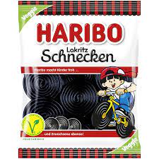 Haribo Licorice Wheels - Lakritz Schnecken 175g (Europe)