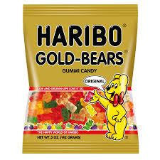 Haribo Peg Bag Gold Bears 5oz