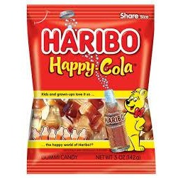 Haribo Peg Bag Happy Cola 5oz