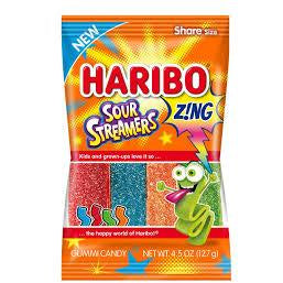 Haribo Peg Bag Zing Sour Streamers 4.5oz