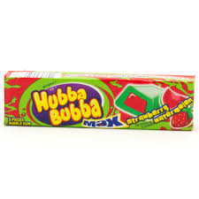 Hubba Bubba 5pc Gum Max Strawberry Watermelon