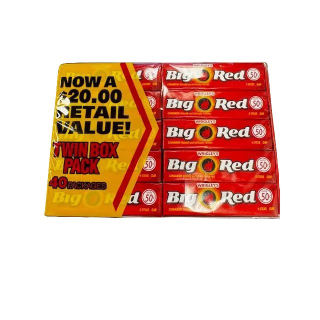 Wrigley Big Red 5 Stick 40ct - candynow.ca