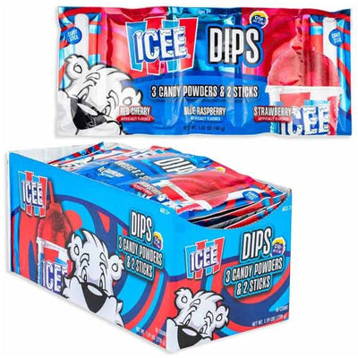 Icee Dips 3 Flavors Strip 1.41oz