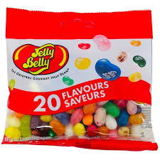 Jelly Belly 20 Assorted Flavors Peg Bag 100g (Canada)