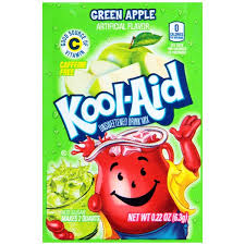 Kool-Aid Unsweetened Green Apple . 14oz