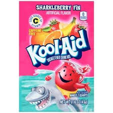 Kool-Aid Unsweetened Sharkleberry Fin . 16oz