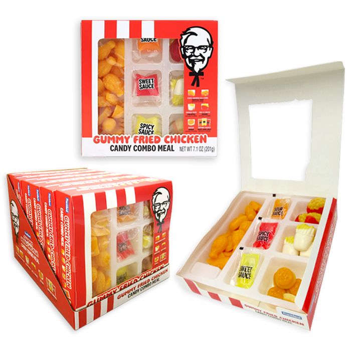 KFC Gummy Fried Chicken Combo Meal 7.1oz 6ct - candynow.ca
