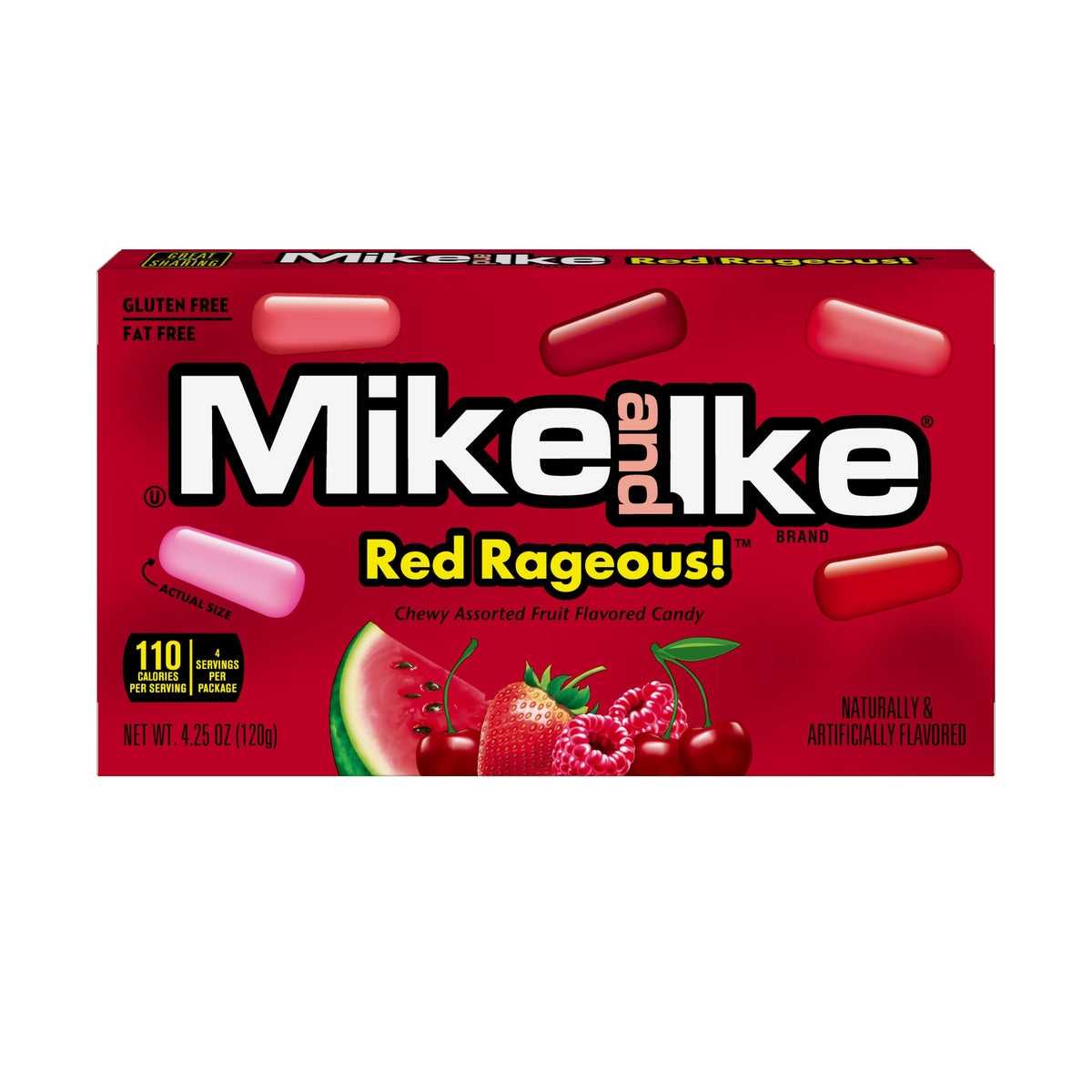 Mike & Ike Theater Box Red Rageous 4.25oz 12ct - candynow.ca