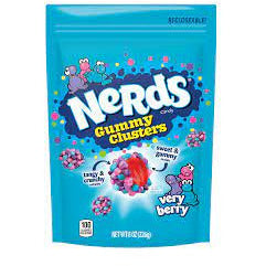 Nerds Gummy Clusters Very Berry Stand Up Bag 8oz