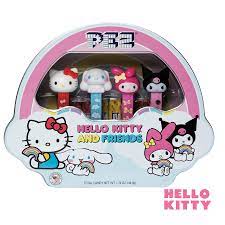 Pez Gift Set Tin Hello Kitty & Friends