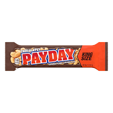 Pay Day Chocolatey Bar King Size 3.1oz 18ct - candynow.ca