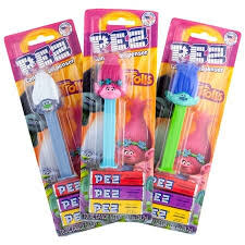 Pez Blister Pack Trolls . 87oz