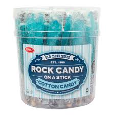 Rock Candy On A Stick Tub - Cotton Candy - Light Blue 0.8oz