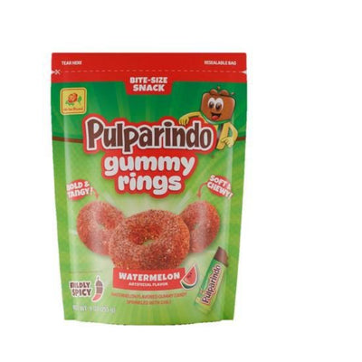 Pulparindo Gummy Rings Sandia 9oz (Mexico)