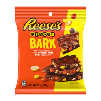 Reese's Pieces Bark with Reese's Pieces Minis & Peanuts Pouch 3.1oz