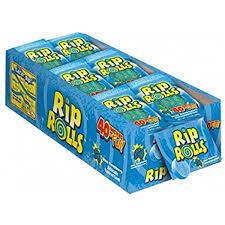 Rip Rolls Blue Raspberry 1.4oz 24ct - candynow.ca
