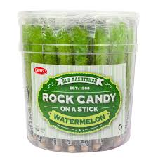 Rock Candy On A Stick Tub - Watermelon - Light Green 0.8oz