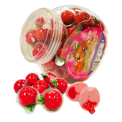 Smiley Kids Juice Filled Gummy Candy Strawberry
