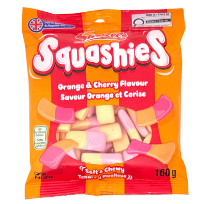 Swizzels Squashies Orange Cherry Flavor 160g (UK)