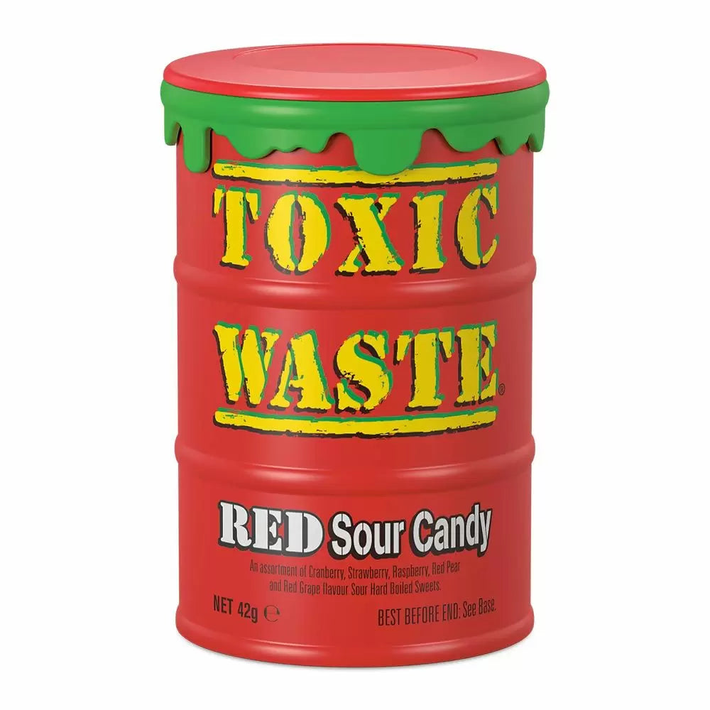 Toxic Waste Red Drum 42g 12ct (UK) - candynow.ca