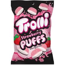 Trolli Peg Bag Strawberry Puff 4.25oz