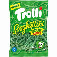 Trolli Sour Apple Spaghettini 100g 30ct Vegan 100g (Europe)