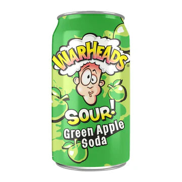 Warheads Sour Soda Green Apple 12oz
