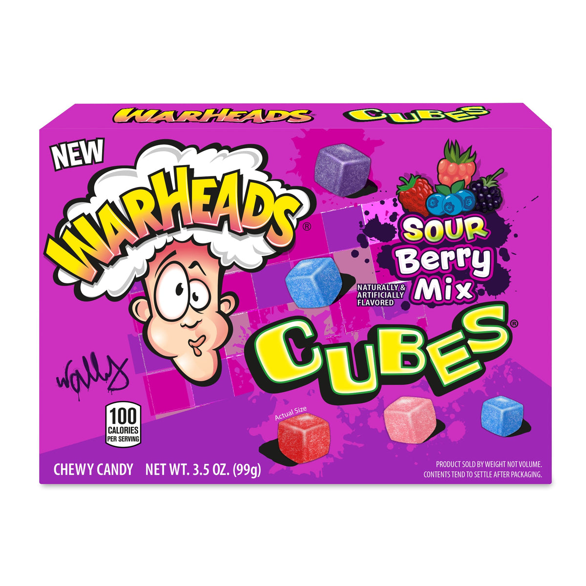 Warheads Theater Box Berry Cubes 3.5oz 12ct - candynow.ca