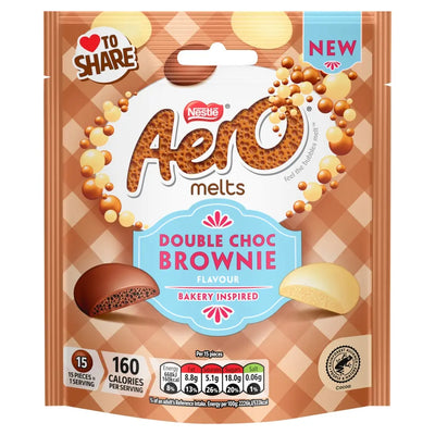 Aero Melts Double Chocolate Brownie Bag 86g (UK)