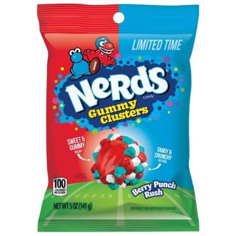 Nerds Gummy Clusters Berry Punch Rush Peg Bag 5oz 12ct - candynow.ca