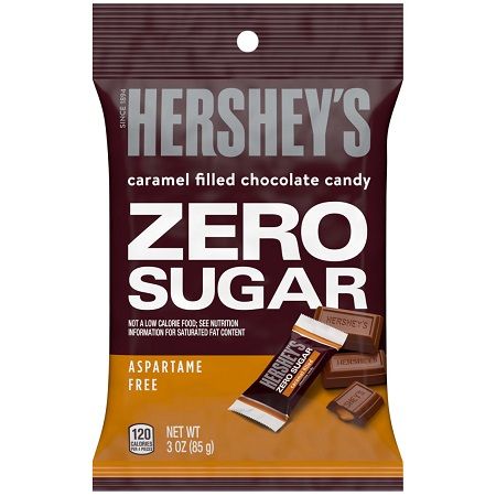 Hershey's Peg Bag Minis Milk Chocolate Caramel - Zero Sugar 3oz