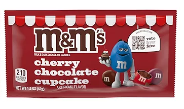 M&M's Cherry Chocolate Cupcake King Size 2.47oz