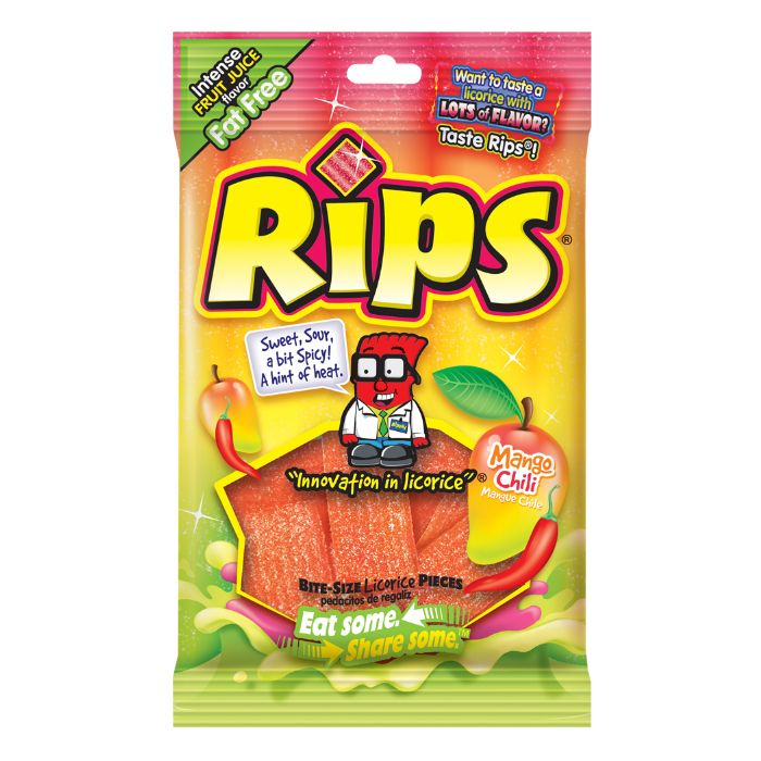 Rips Bites Mango Chili Bag 4oz 12ct - candynow.ca
