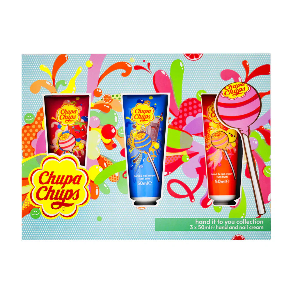 Chupa Chups Hand Cream 3 Pack 3x50ml Cola-Strawberry-Tutti 50ml (Europe)
