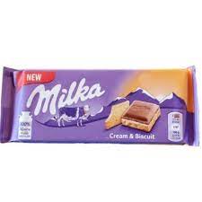Milka Cream & Biscuit 100g 18ct (Europe) - candynow.ca