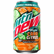 Mountain Dew Baja Blast Soda Cabo Citrus 12oz