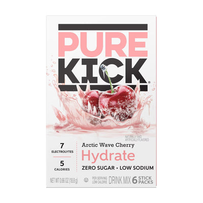 Pure Kick Arctic Wave Cherry Energy Drink Mix 6ct Singles to Go 0.65oz
