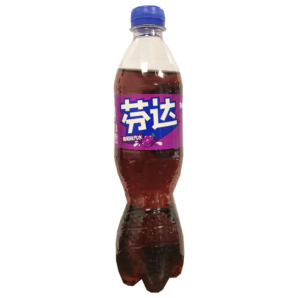 Fanta Grape Flavor Soda Drink Bottle 500ml 12ct(China) (Shipping Extra, Click for Details) - candynow.ca