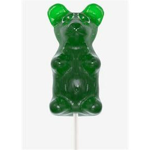 Giant Gummy Bear On a Stick Assorted Cherry, Blue Raspberry, Green Apple Blister Pack 0.5lb