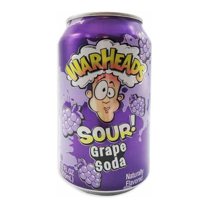 Warheads Sour Soda Grape 12oz