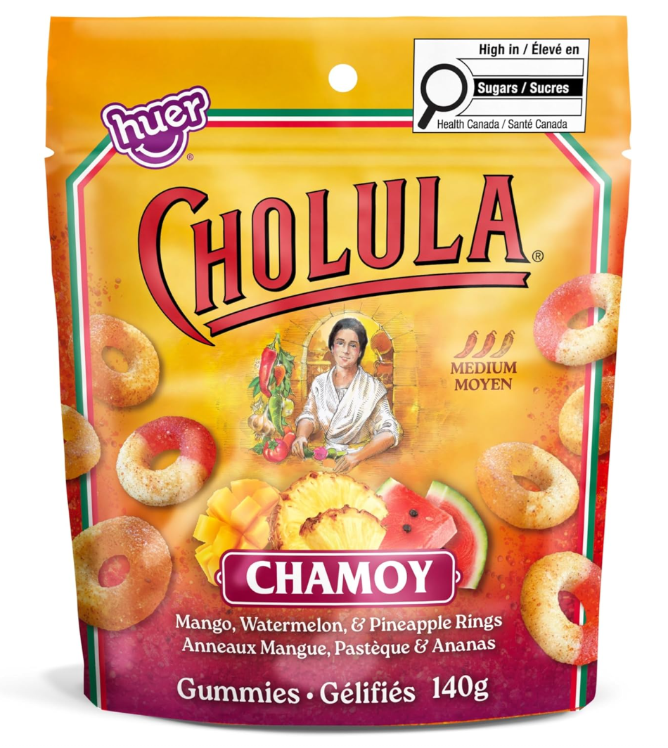 Huer Cholula Chamoy Tropical Gummy Ring Mix 140g