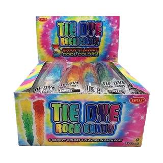 Rock Candy On A Stick Display - Tie Dye