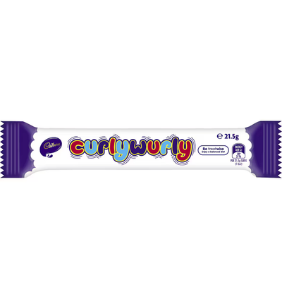 Cadbury Curly Wurly Bar 21.5g (Australia)