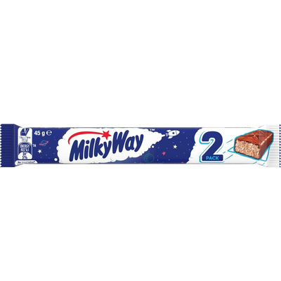 Milky Way 2 Pack Chocolate Bar 45g (Australia)