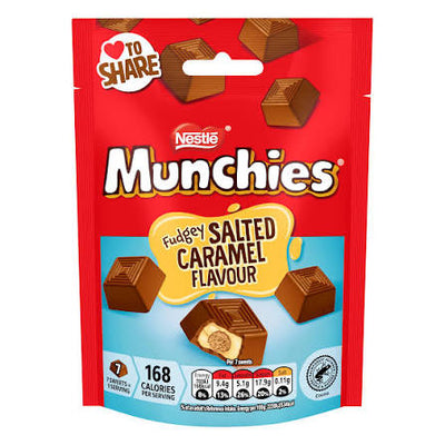 Nestle Munchies Salted Caramel Fudge Pouch 97g  (UK)
