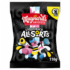 Maynards Bassetts Liquorice Allsorts 110g  (UK)