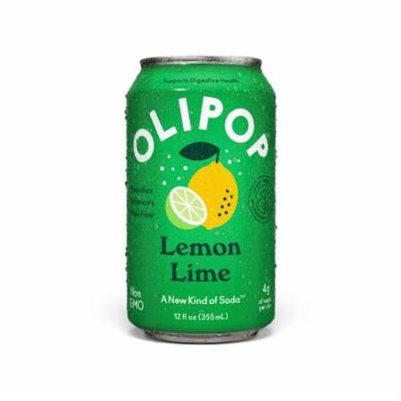 OLIPOP Lemon Lime Soda 12oz