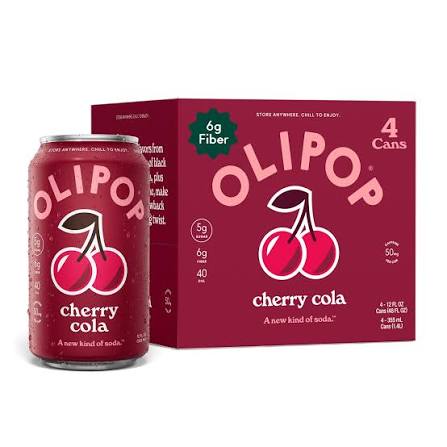 OLIPOP Cherry Cola Soda 12oz