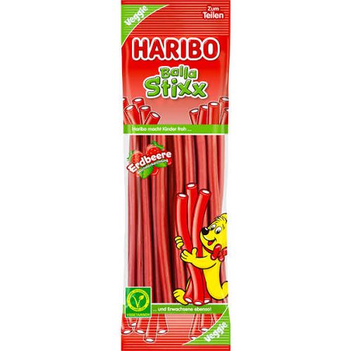 Haribo Balla Stixx Strawberry 200g (Europe)